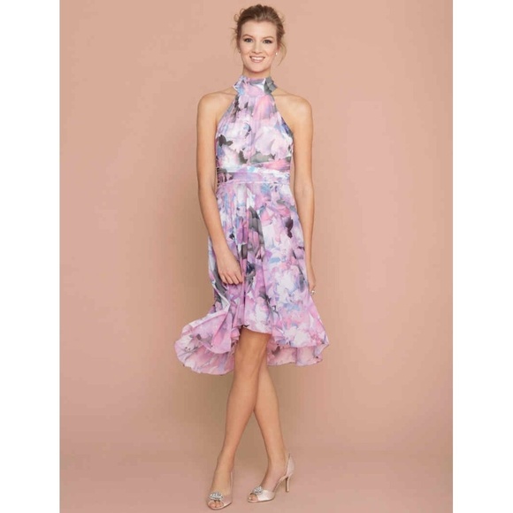le chateau Dresses & Skirts - Le Chateau Floral Halter Hi Lo Dress